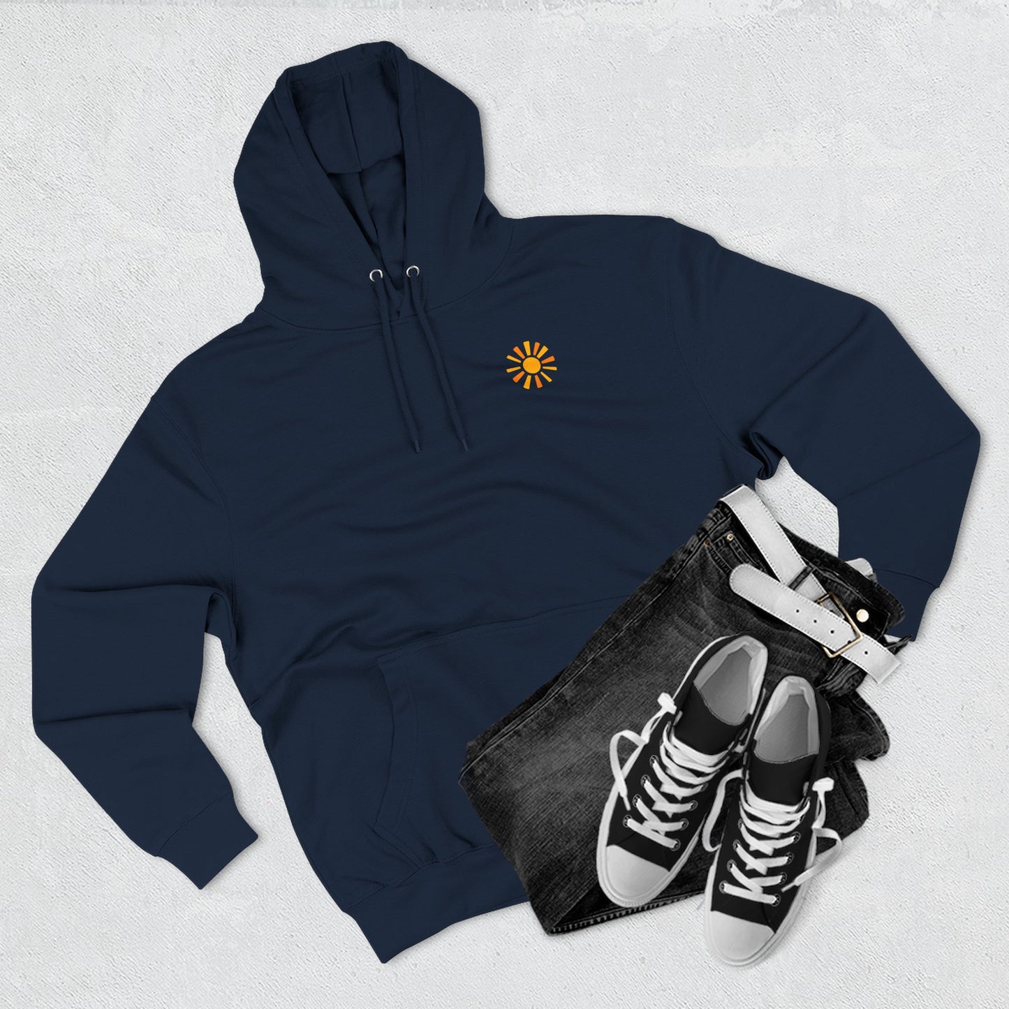 Walk By Faith Hoodie | 2 Corinthians 5:7 Sun & Wave Sweatshirt